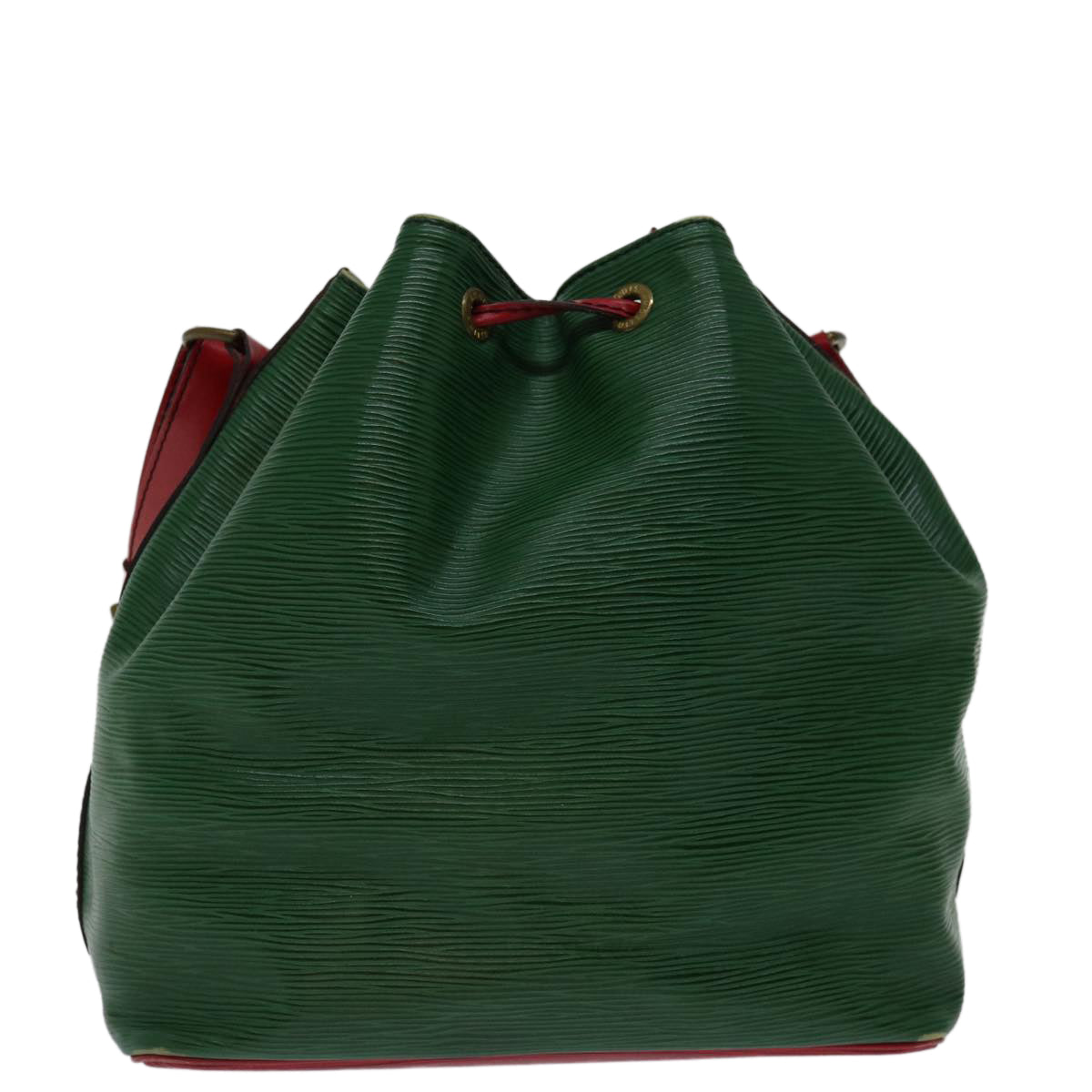 LOUIS VUITTON Epi Petit Noe Shoulder Bag Bicolor Green Red M44147 LV Auth 68793 - 0