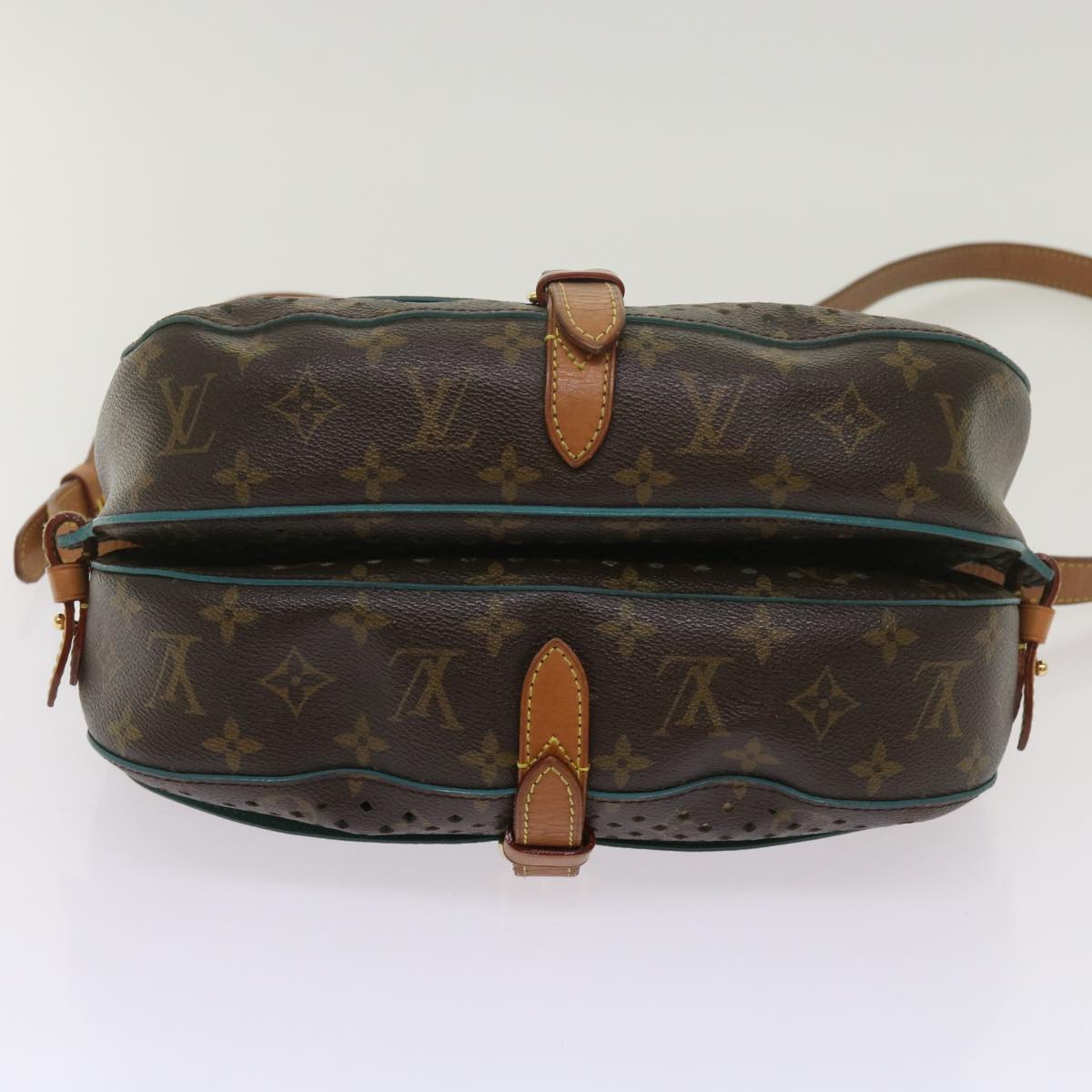 LOUIS VUITTON Monogram Perfo Saumur 30 Shoulder Bag M93998 LV Auth 68806A