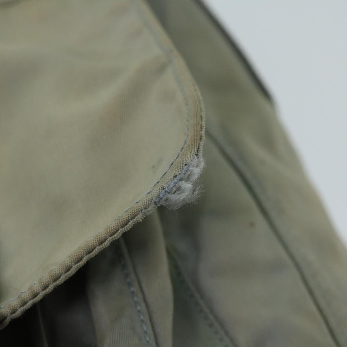 PRADA Shoulder Bag Nylon Gray Auth 68807