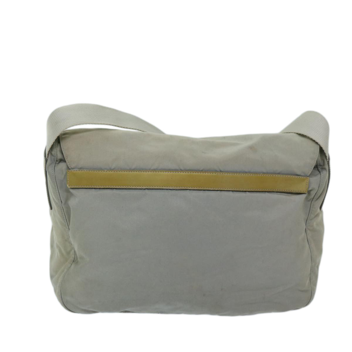 PRADA Shoulder Bag Nylon Gray Auth 68807 - 0