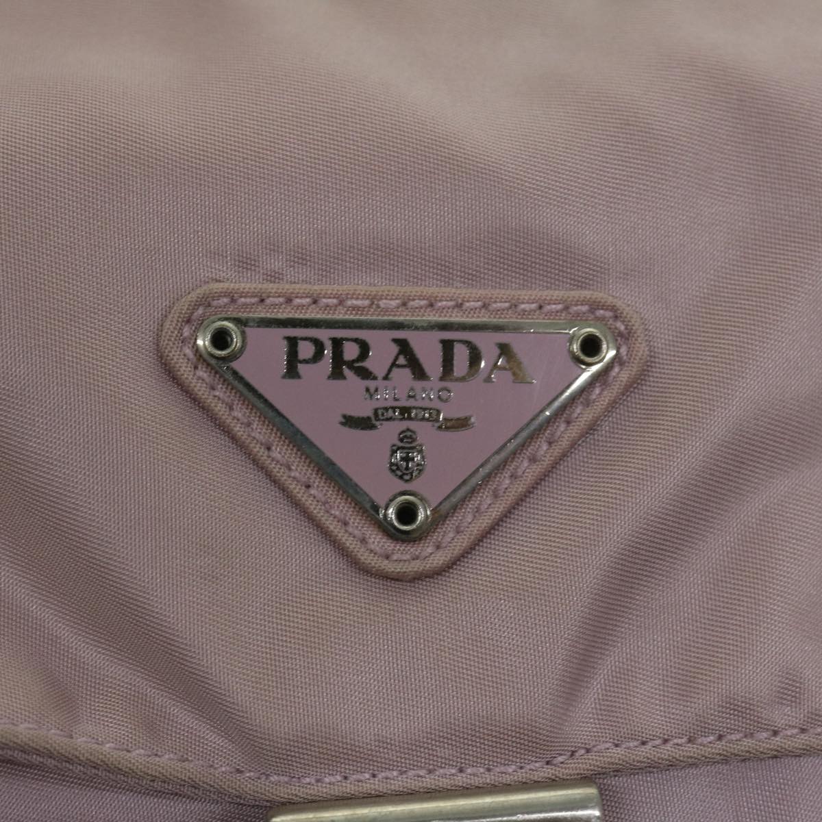 PRADA Shoulder Bag Nylon Pink Auth 68809