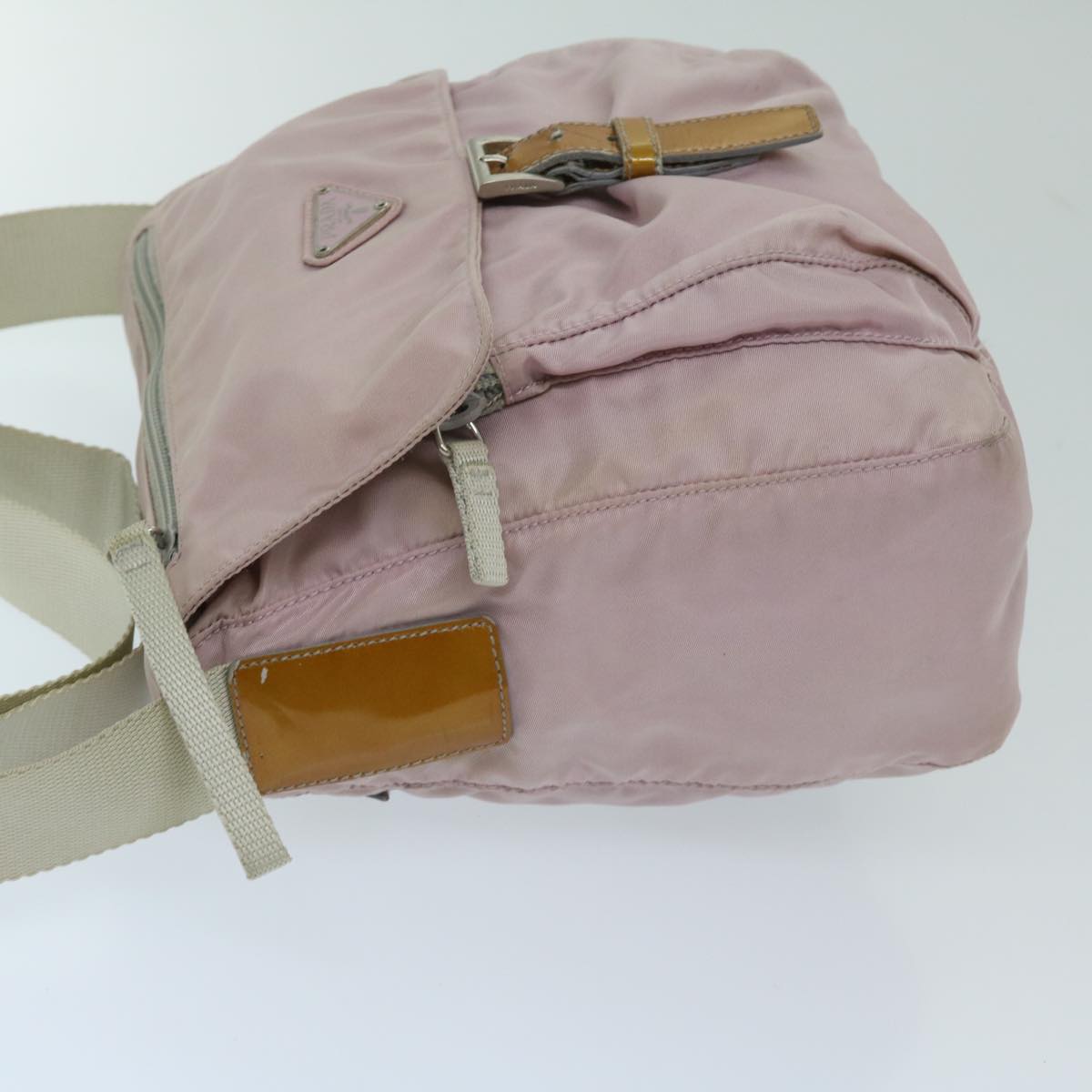 PRADA Shoulder Bag Nylon Pink Auth 68809