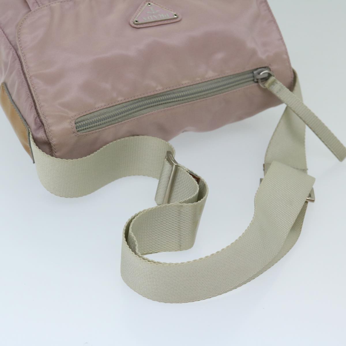 PRADA Shoulder Bag Nylon Pink Auth 68809