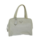 PRADA Hand Bag Nylon Gray Auth 68818-1