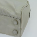 PRADA Hand Bag Nylon Gray Auth 68818-14