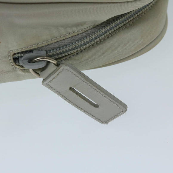 PRADA Hand Bag Nylon Gray Auth 68818