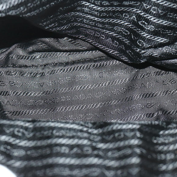 PRADA Hand Bag Nylon Gray Auth 68818