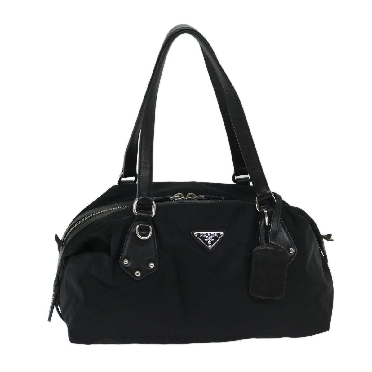 PRADA Shoulder Bag Nylon Black Auth 68824