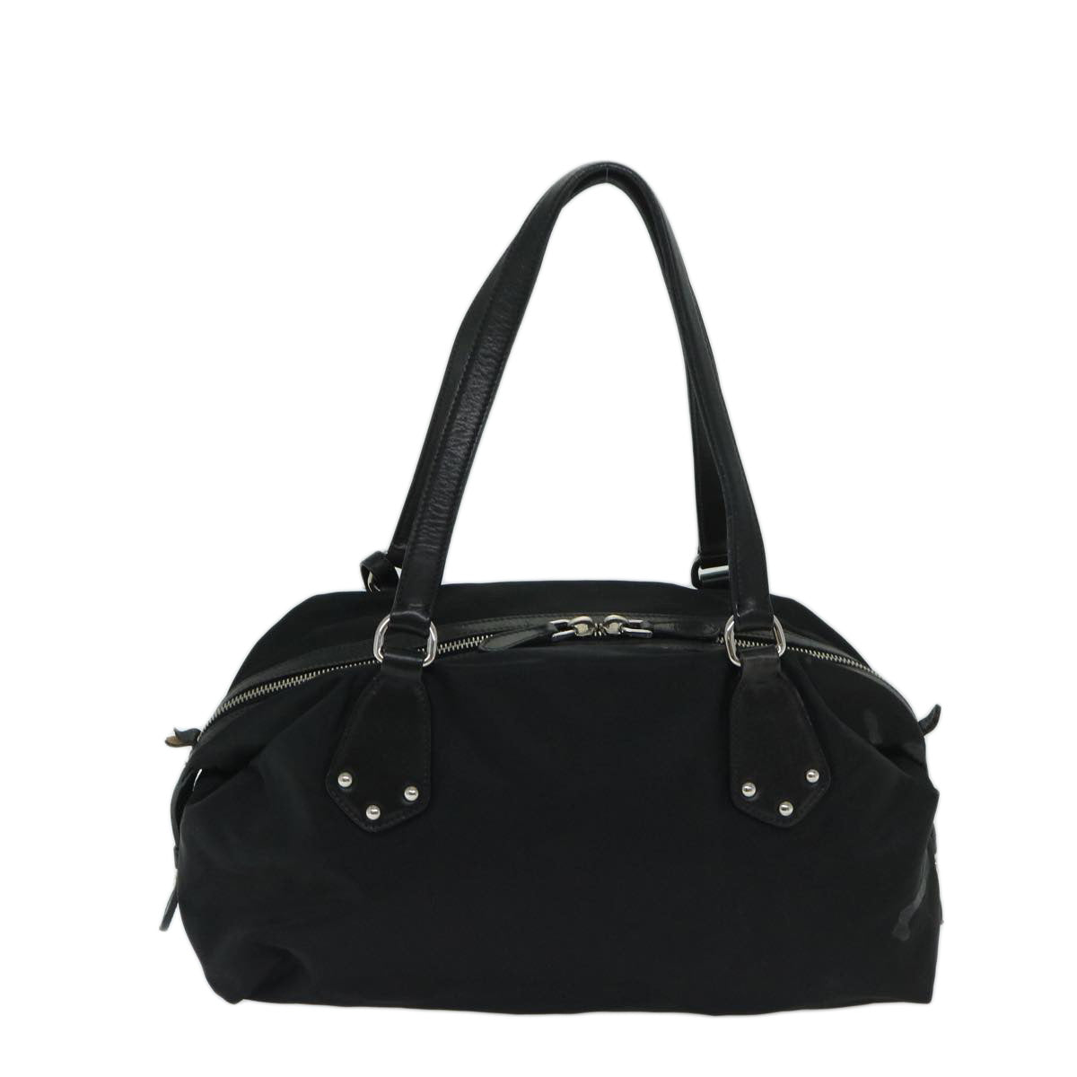 PRADA Shoulder Bag Nylon Black Auth 68824