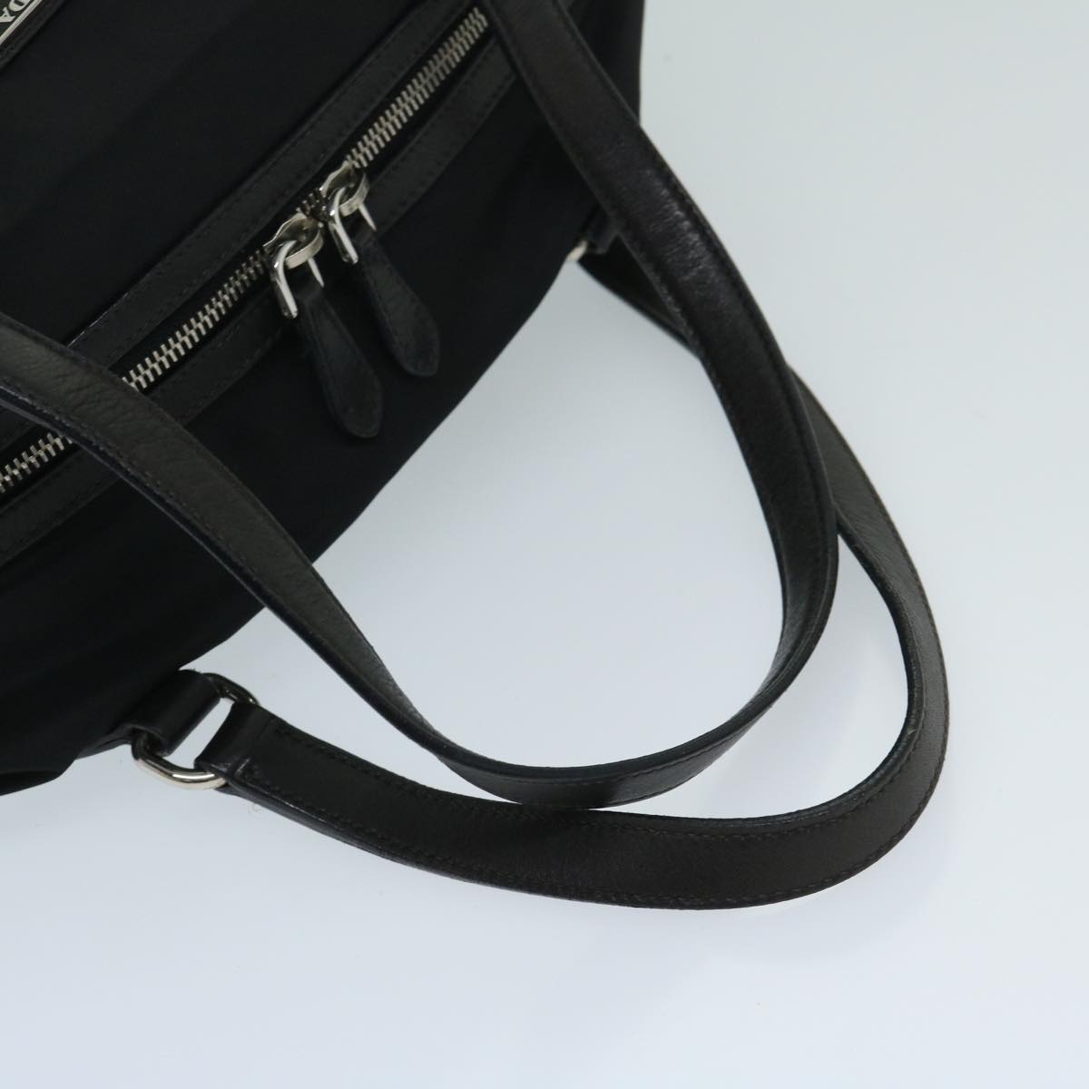 PRADA Shoulder Bag Nylon Black Auth 68824