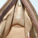 GUCCI GG Supreme Web Sherry Line Clutch Bag PVC Beige Red 89 01 033 Auth 68825-17