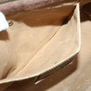 GUCCI GG Supreme Web Sherry Line Clutch Bag PVC Beige Red 89 01 033 Auth 68825-11