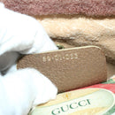 GUCCI GG Supreme Web Sherry Line Clutch Bag PVC Beige Red 89 01 033 Auth 68825-12