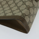 GUCCI GG Supreme Web Sherry Line Clutch Bag PVC Beige Red 89 01 033 Auth 68825-14