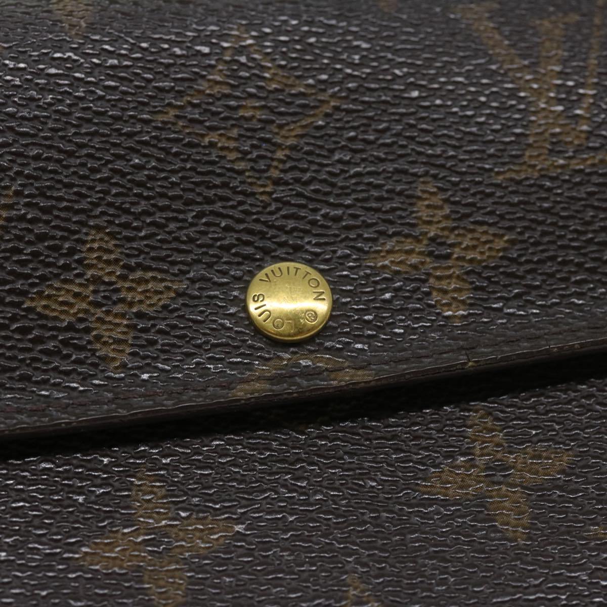 LOUIS VUITTON Monogram Pochette Porte Monnaie Credit Wallet M61725 Auth 68830