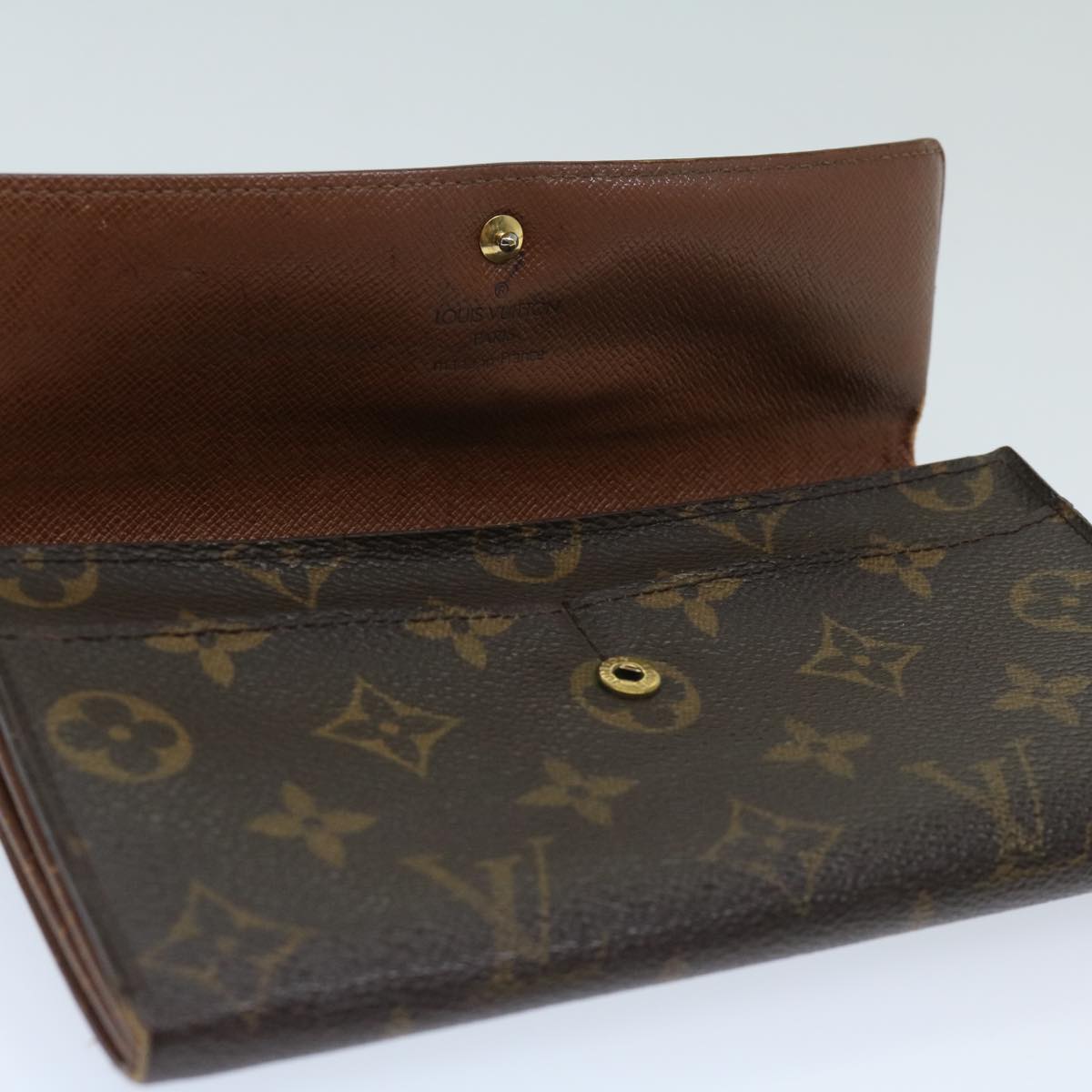 LOUIS VUITTON Monogram Pochette Porte Monnaie Credit Wallet M61725 Auth 68830