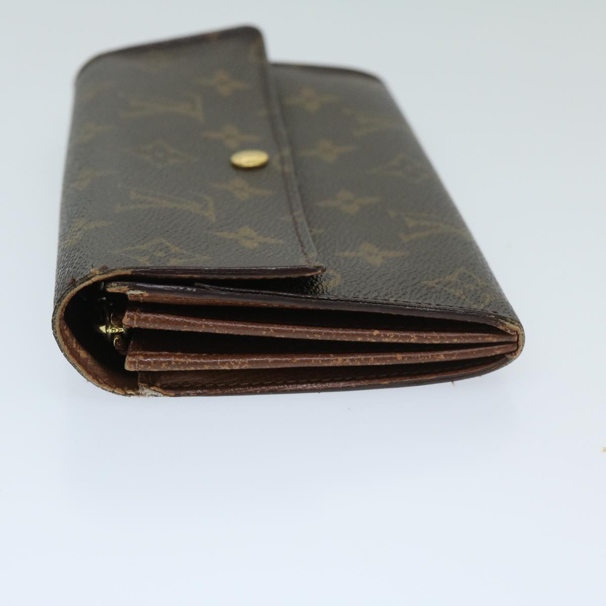 LOUIS VUITTON Monogram Pochette Porte Monnaie Credit Wallet M61725 Auth 68830