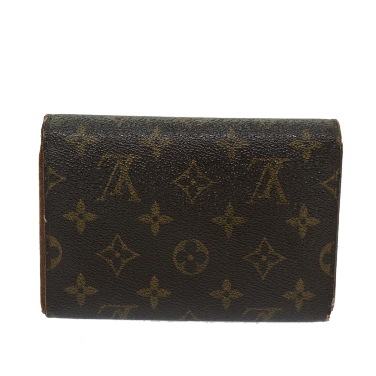 LOUIS VUITTON Monogram Porte Tresor Etui Chequier Wallet M61200 LV Auth 68831 - 0