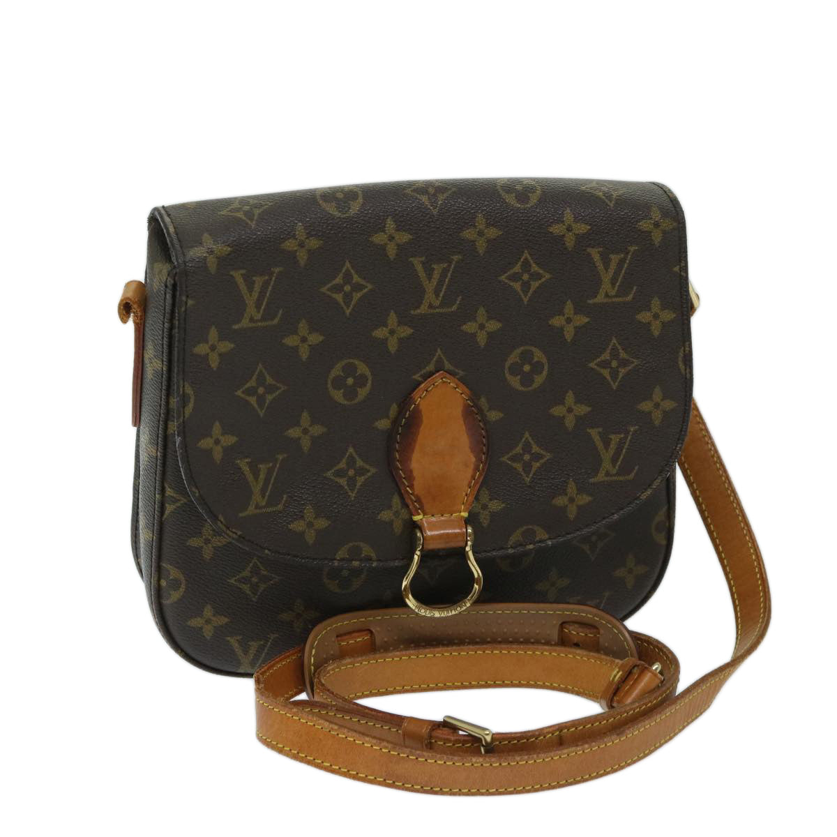 LOUIS VUITTON Monogram Saint Cloud GM Shoulder Bag M51242 LV Auth 68844