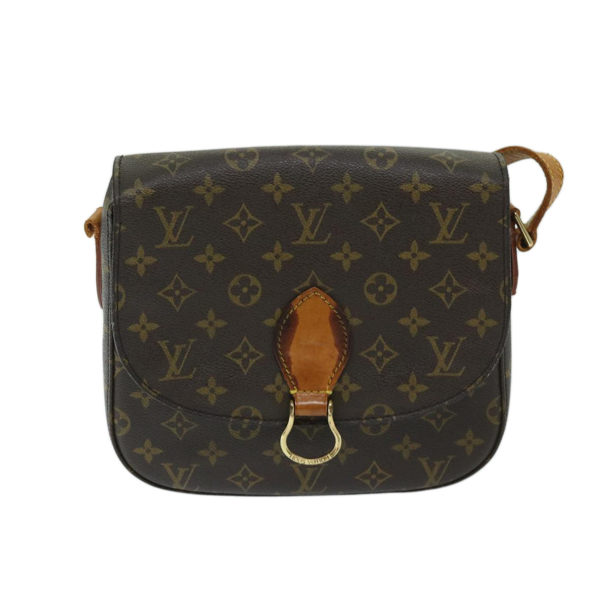 LOUIS VUITTON Monogram Saint Cloud GM Shoulder Bag M51242 LV Auth 68844