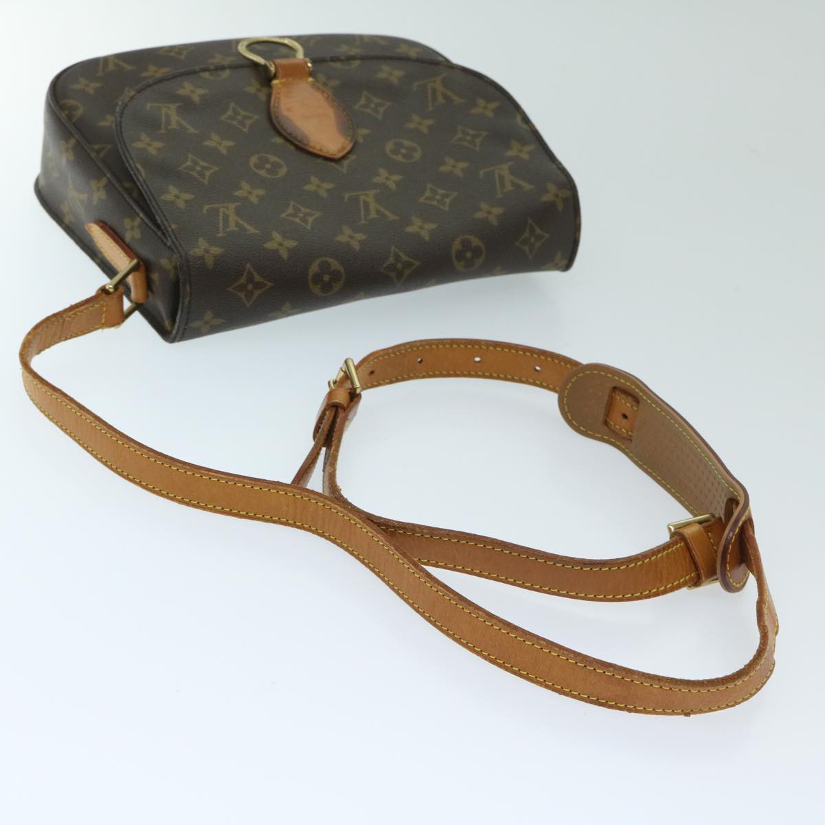 LOUIS VUITTON Monogram Saint Cloud GM Shoulder Bag M51242 LV Auth 68844