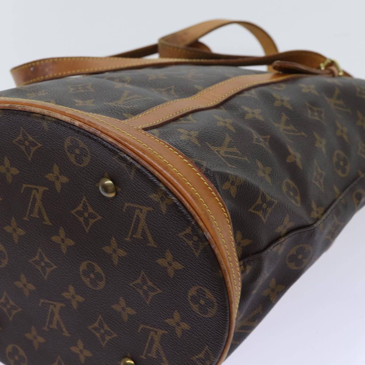 LOUIS VUITTON Monogram Bucket GM Shoulder Bag M42236 LV Auth 68863