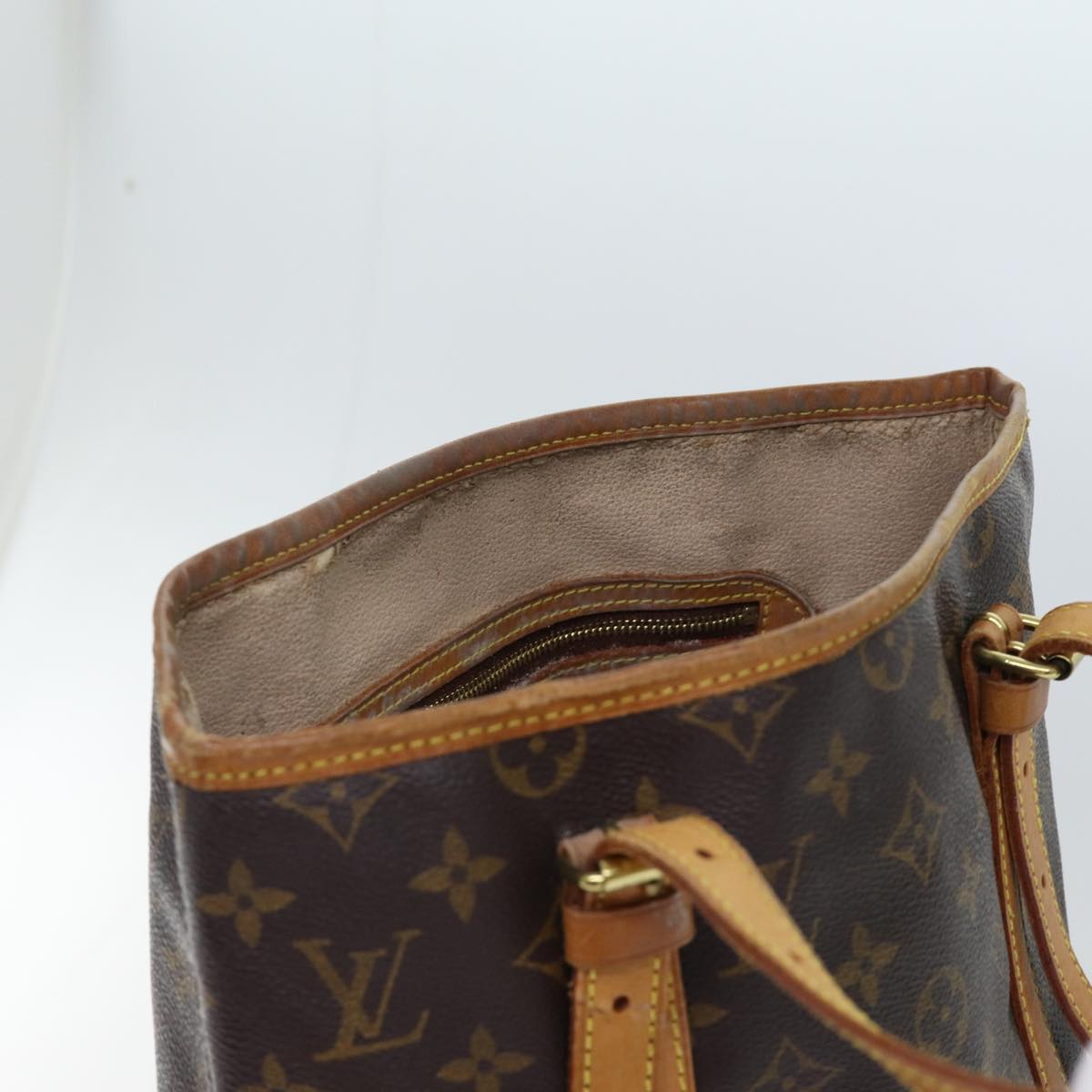 LOUIS VUITTON Monogram Bucket GM Shoulder Bag M42236 LV Auth 68863