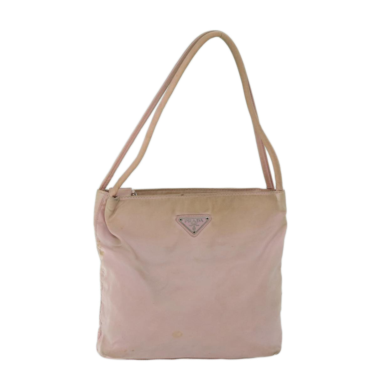 PRADA Hand Bag Nylon Pink Auth 68870
