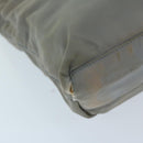 PRADA Hand Bag Nylon Gray Auth 68871-9