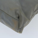 PRADA Hand Bag Nylon Gray Auth 68871-15