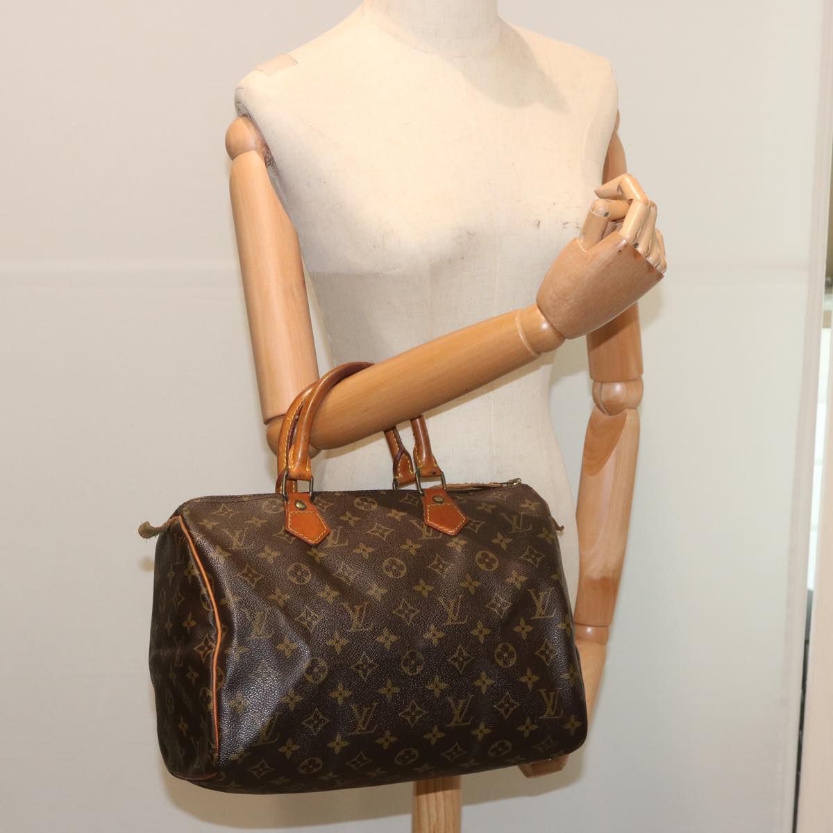 LOUIS VUITTON Monogram Speedy 30 Hand Bag M41526 LV Auth 68879