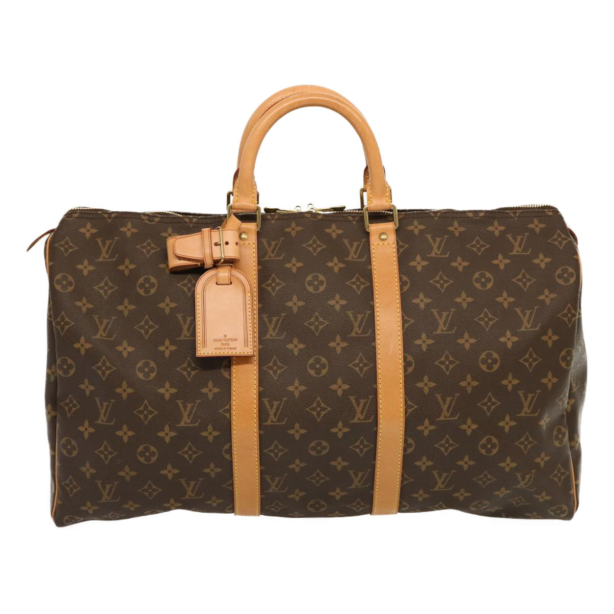 LOUIS VUITTON Monogram Keepall 50 Boston Bag M41426 LV Auth 68881