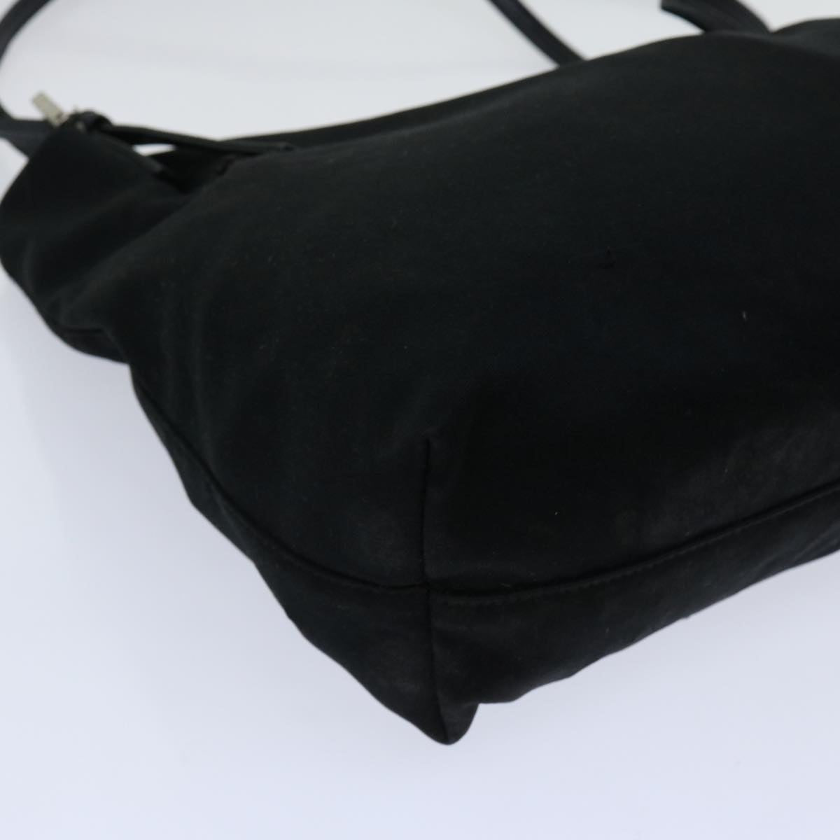FENDI Shoulder Bag Nylon Black Auth 68890