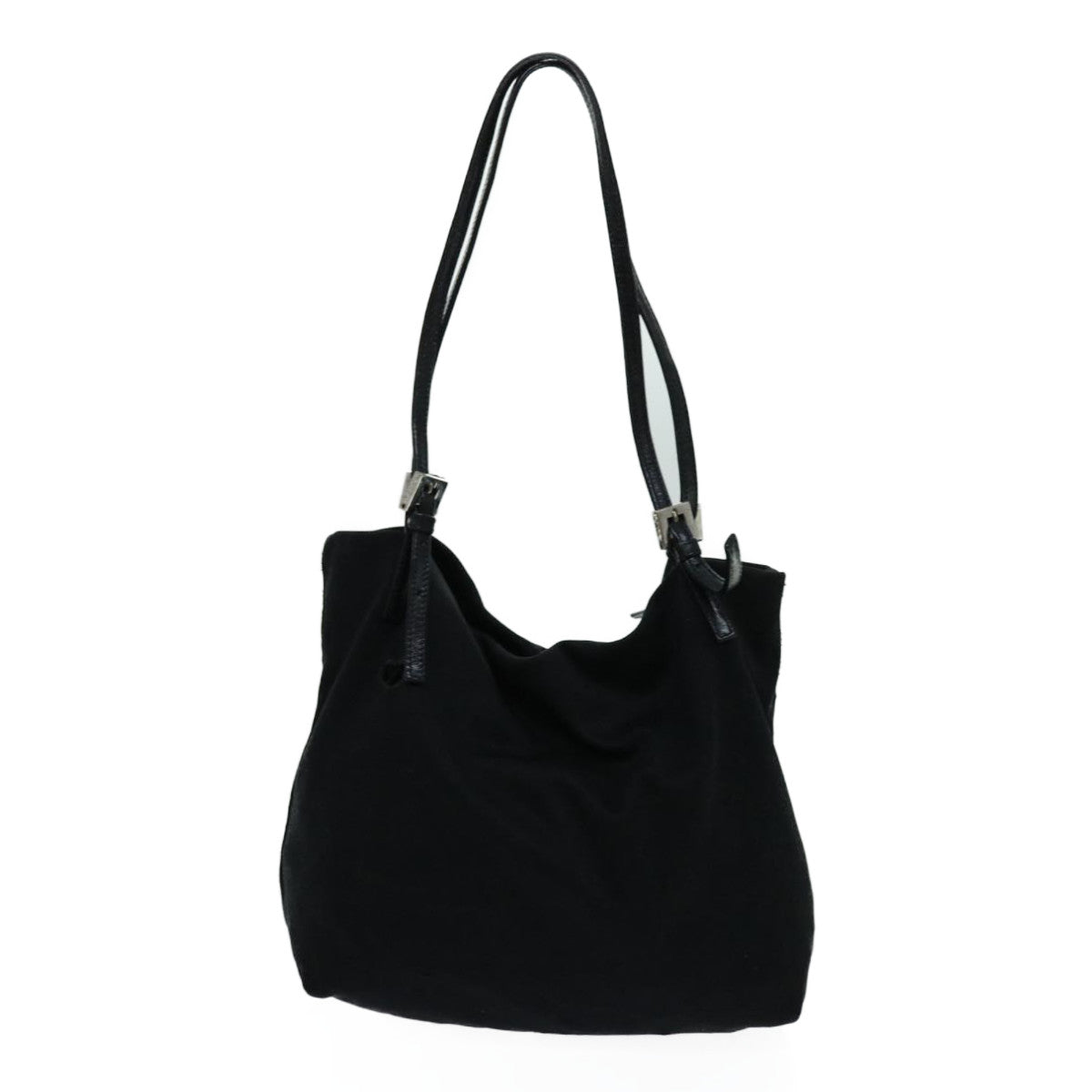 FENDI Shoulder Bag Nylon Black Auth 68890 - 0