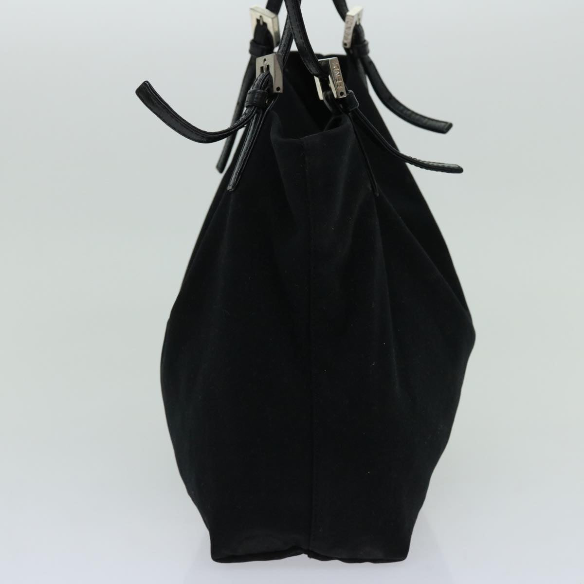 FENDI Shoulder Bag Nylon Black Auth 68890