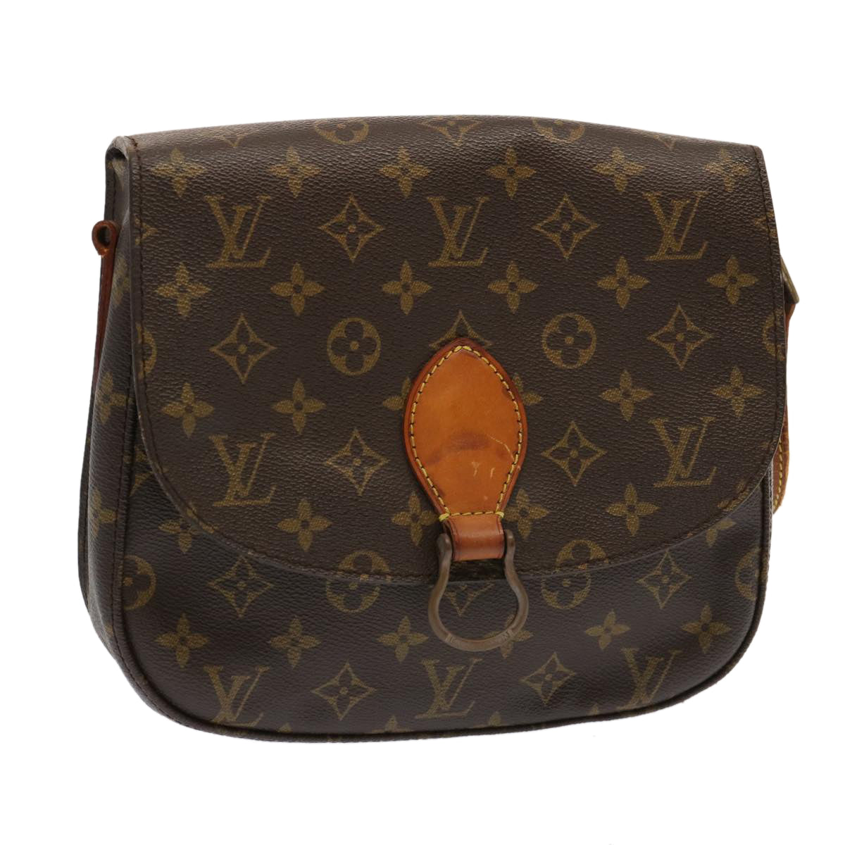 LOUIS VUITTON Monogram Saint Cloud GM Shoulder Bag M51242 LV Auth 68894