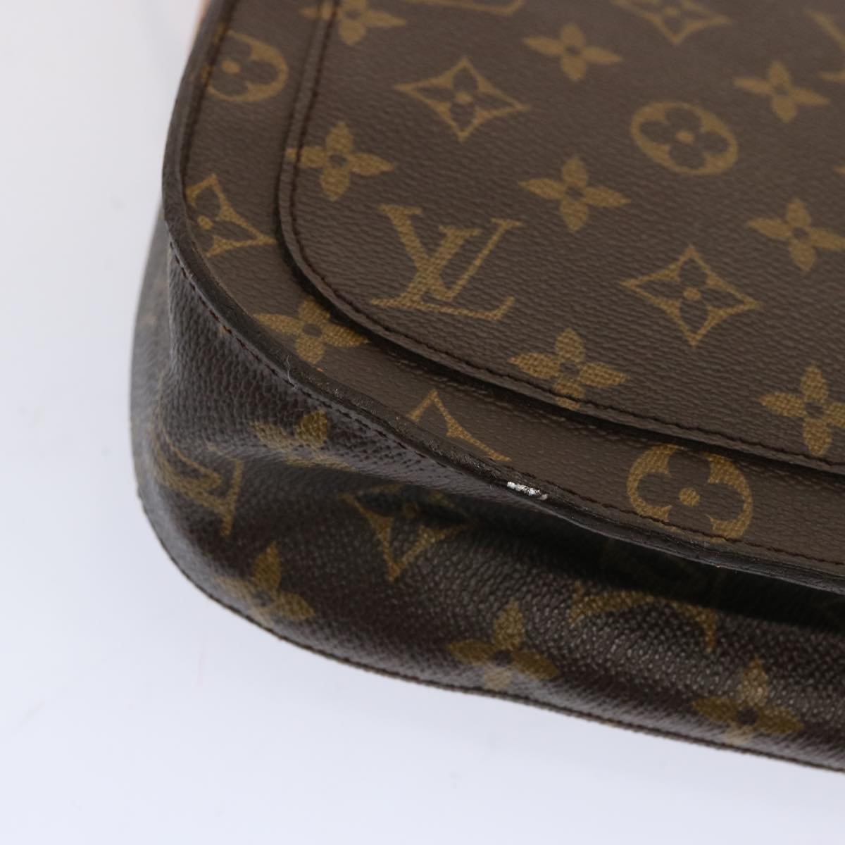 LOUIS VUITTON Monogram Saint Cloud GM Shoulder Bag M51242 LV Auth 68894