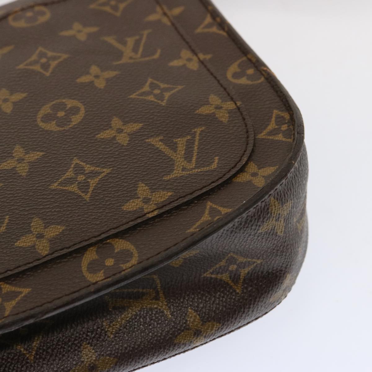 LOUIS VUITTON Monogram Saint Cloud GM Shoulder Bag M51242 LV Auth 68894