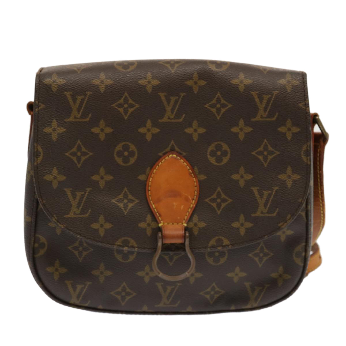 LOUIS VUITTON Monogram Saint Cloud GM Shoulder Bag M51242 LV Auth 68894