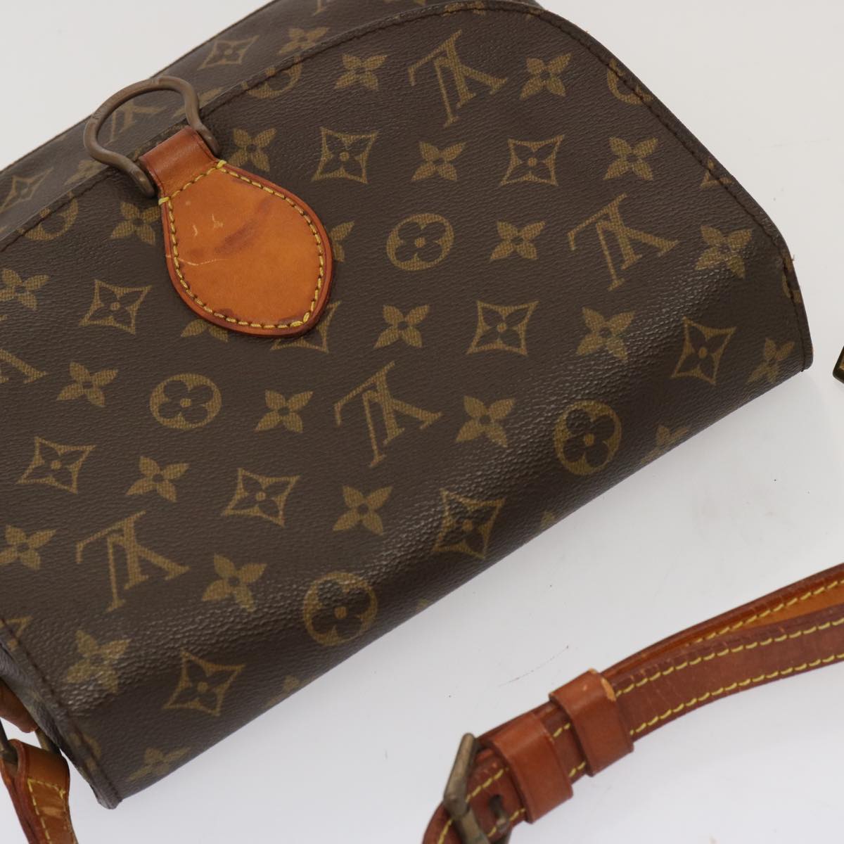 LOUIS VUITTON Monogram Saint Cloud GM Shoulder Bag M51242 LV Auth 68894