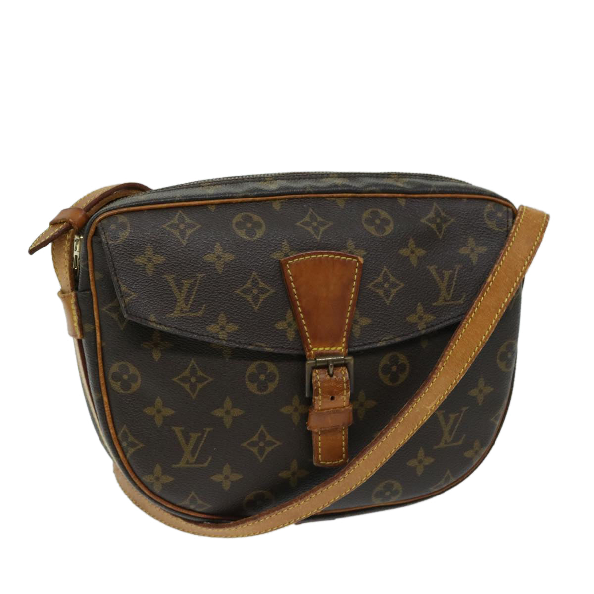 LOUIS VUITTON Monogram Jeune Fille GM Shoulder Bag M51225 LV Auth 68895