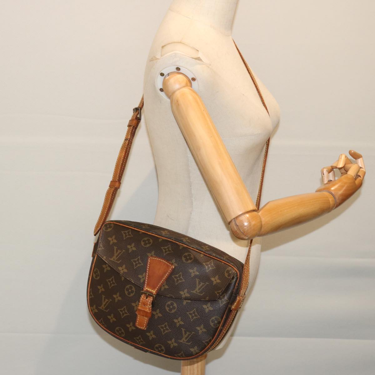 LOUIS VUITTON Monogram Jeune Fille GM Shoulder Bag M51225 LV Auth 68895