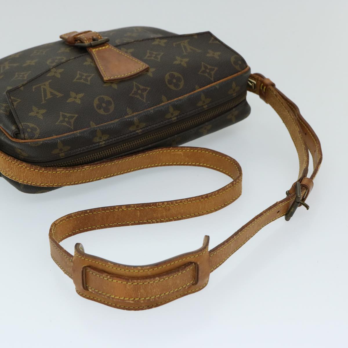 LOUIS VUITTON Monogram Jeune Fille GM Shoulder Bag M51225 LV Auth 68895