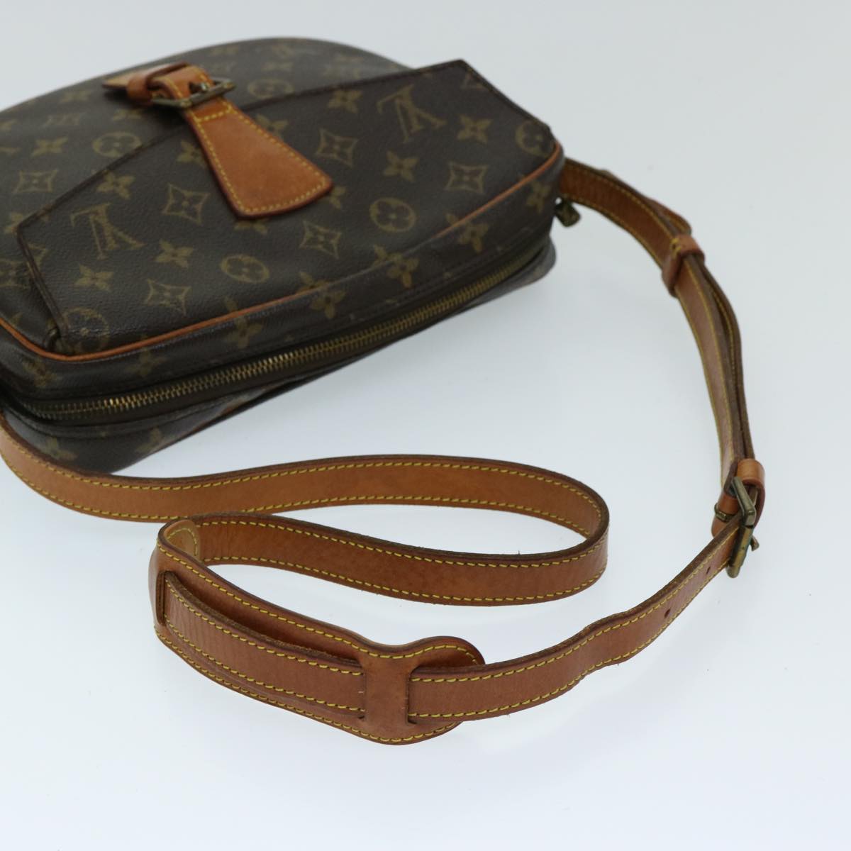 LOUIS VUITTON Monogram Jeune Fille GM Shoulder Bag M51225 LV Auth 68898