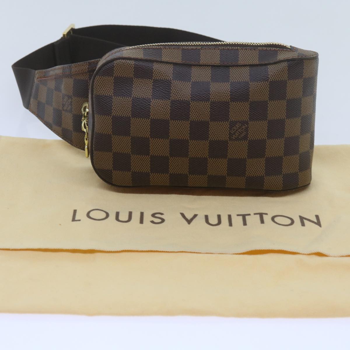 LOUIS VUITTON Damier Ebene Geronimos Shoulder Bag N51994 LV Auth 68901A