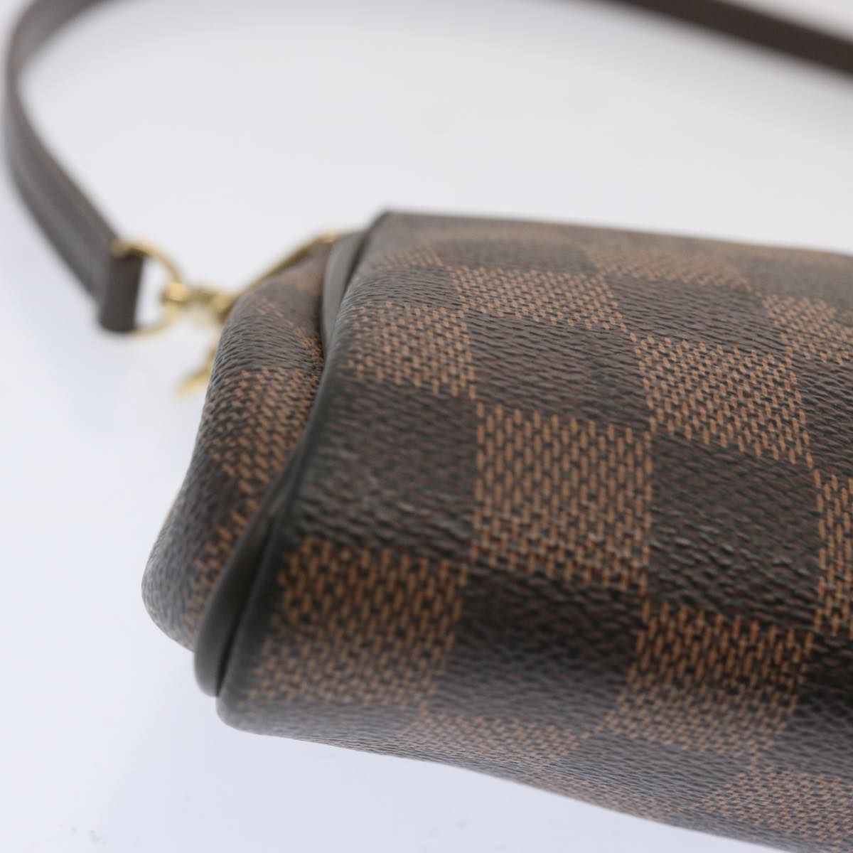 LOUIS VUITTON Damier Ebene Eva Shoulder Bag 2way N55213 LV Auth 68903