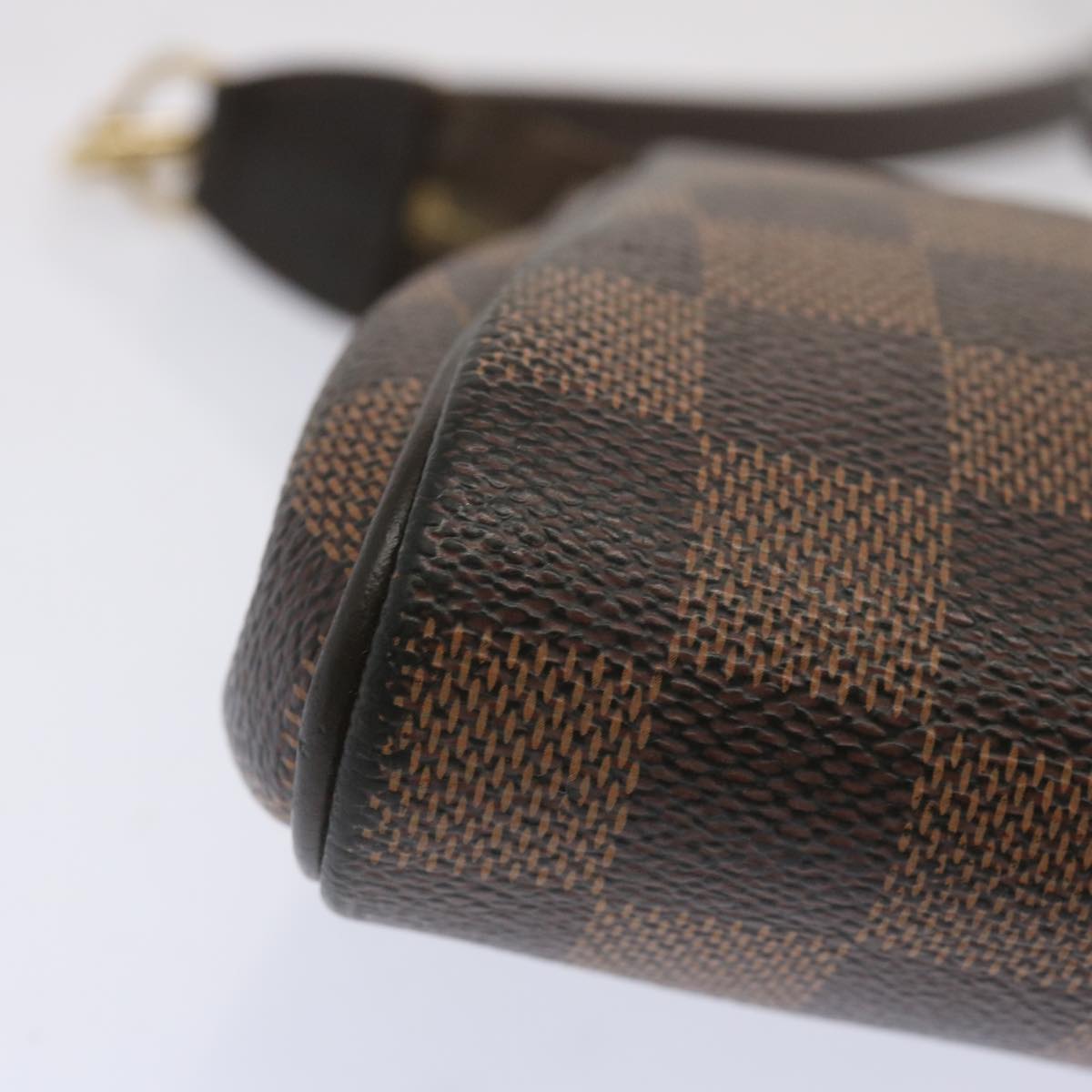 LOUIS VUITTON Damier Ebene Eva Shoulder Bag 2way N55213 LV Auth 68903