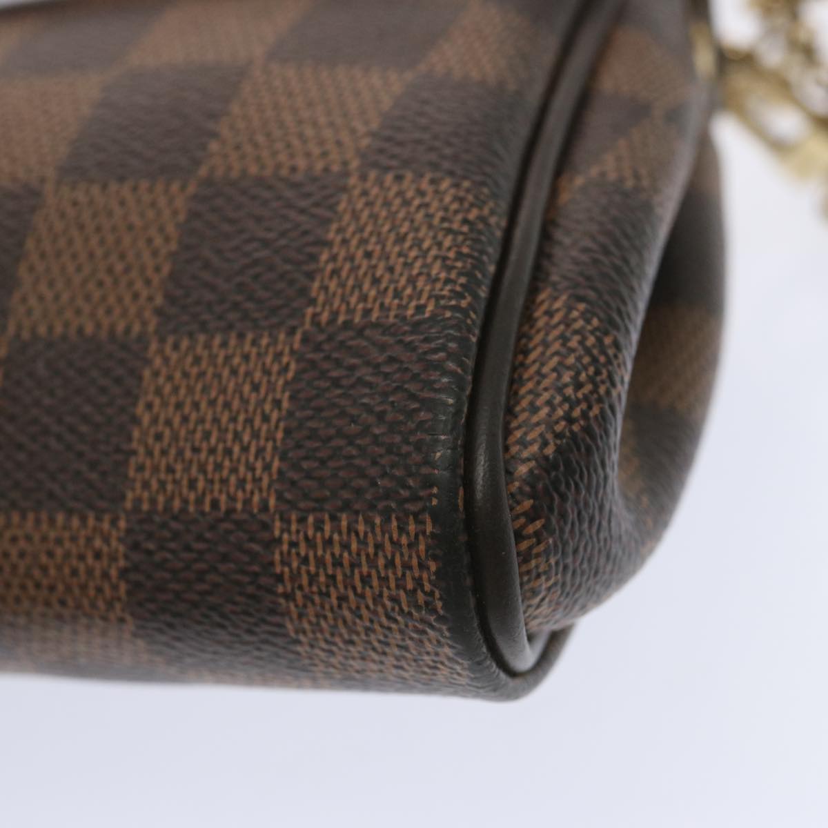 LOUIS VUITTON Damier Ebene Eva Shoulder Bag 2way N55213 LV Auth 68903