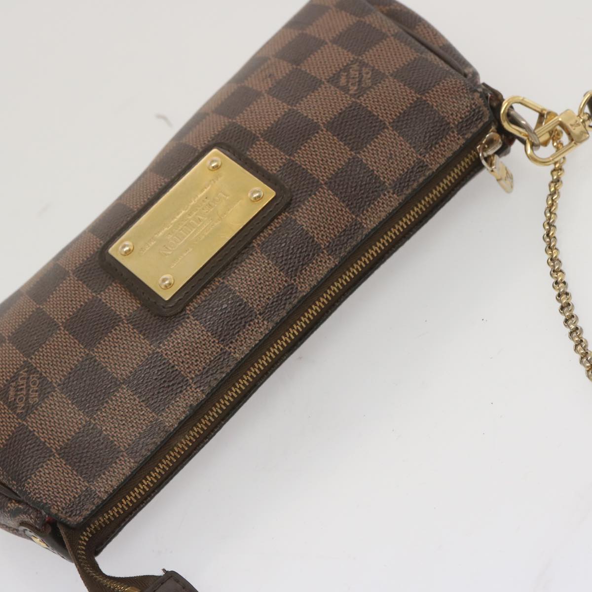 LOUIS VUITTON Damier Ebene Eva Shoulder Bag 2way N55213 LV Auth 68903