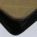 CHANEL Matelasse Hand Bag Leather Beige CC Auth 68905A-9